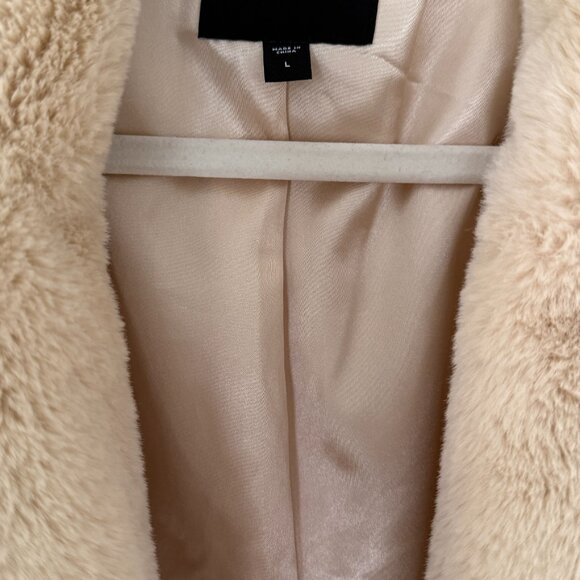 Express Faux Fur Coat Size Large - Picture 3 of 3